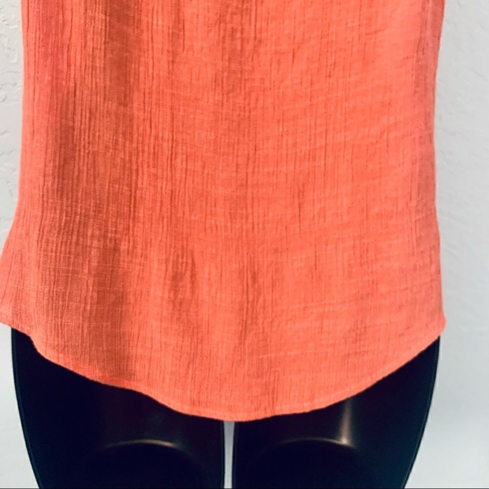 OLM Coral Cross Stitch Top. Size medium. - Picture 9 of 12